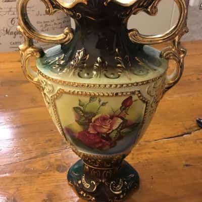 Art Nouveau Floral English Vase