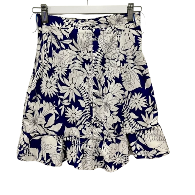 Azulu Womens  Size 8.5 Mini Skirt Blue / White 