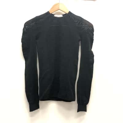 Stella&Minx Womens  Size One Size Long Sleeve Top Black  