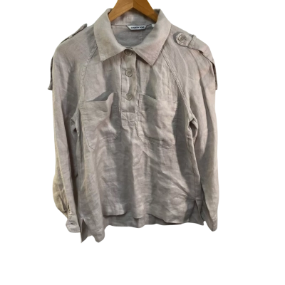BNWT Country Road Womens  Size 6 “Putty” Utility Popover Shirt RRP $139