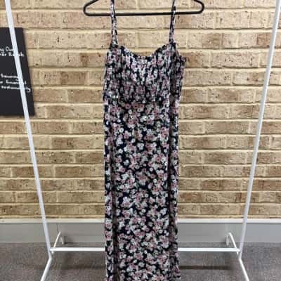Zara Womens floral long dress Size M 