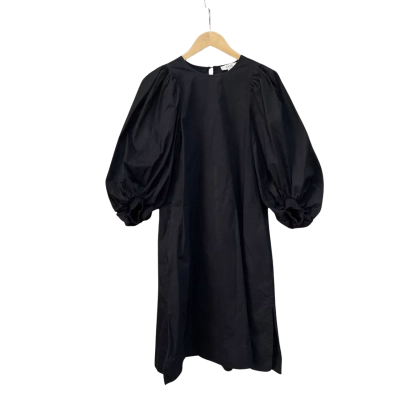 COS Womens  Size 34 Puff Sleeve Shift Dress Black  