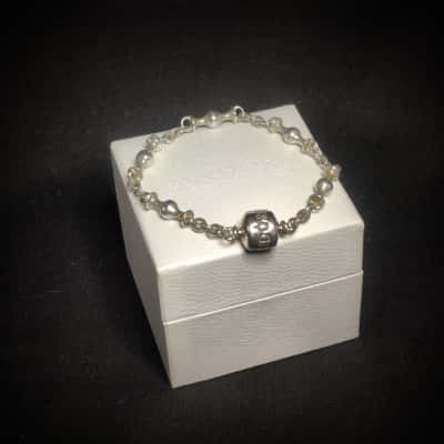 Pandora 5 Clip-Station Small 16cm 925 Silver Bracelet Perfect For Young Girls Birthday In Original Gift Box
