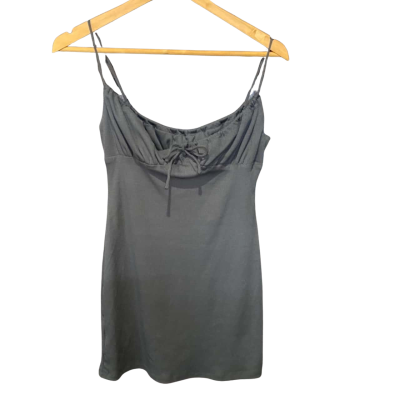 White Fox Size S Charcoal Mini Dress