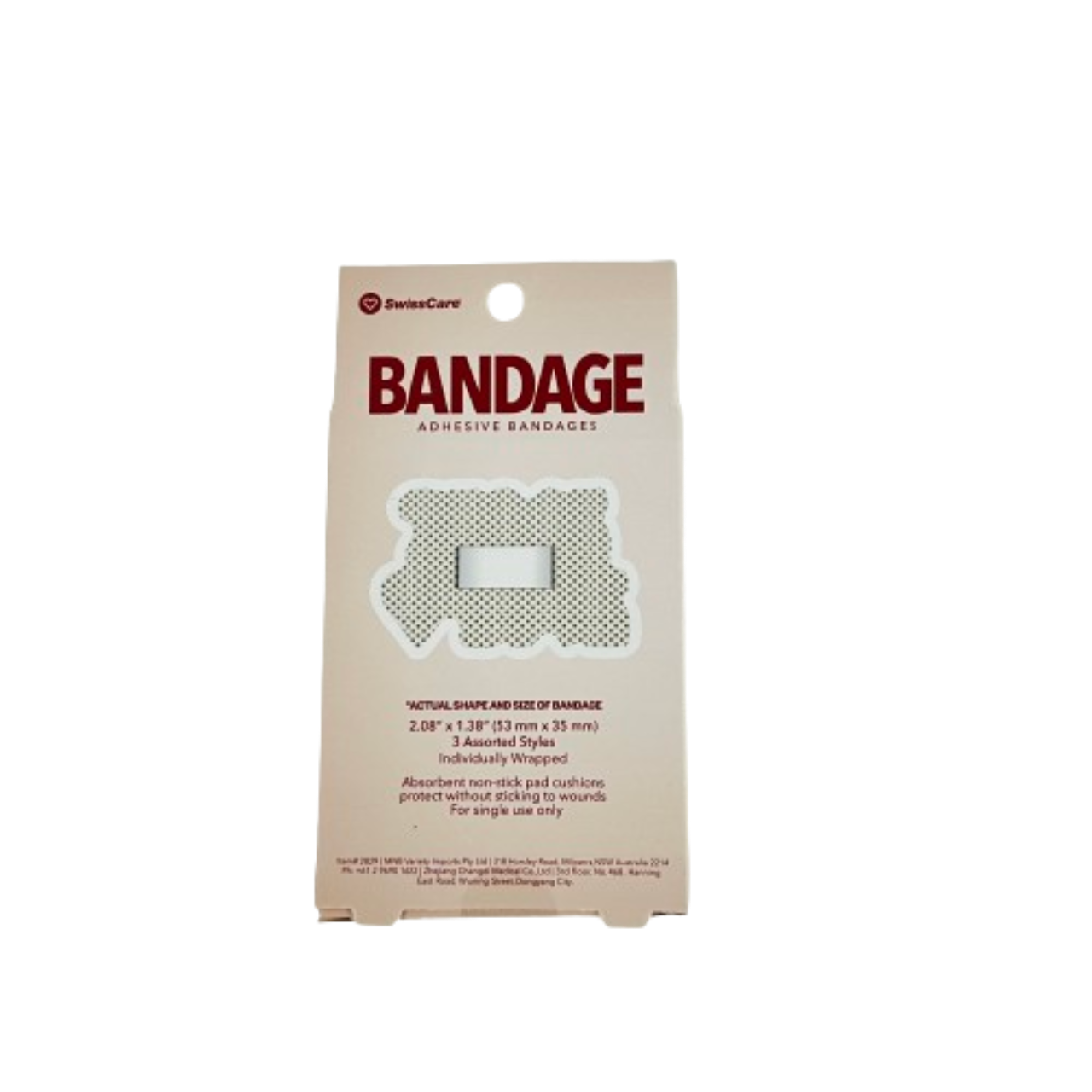 New SwissCare Novelty Bandage Peace and Love Shaped 867(s)