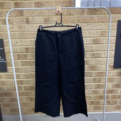 Oxford Womens  LACIE LINEN CULOTTES black Size 12 