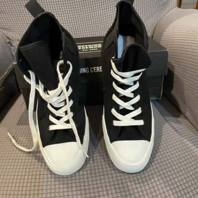 Opening Ceremony Womens  Size 42 High Top Sneakers Black  / White 