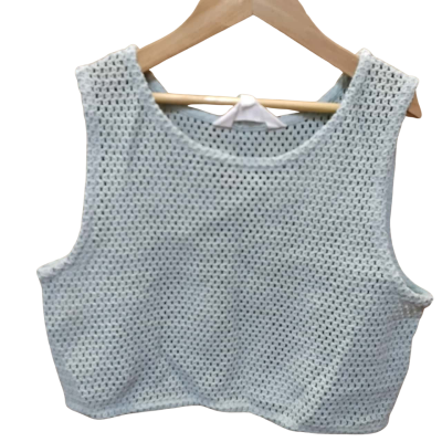 Tilii Womens Size 12 Cropped Top Green / Turquoise 
