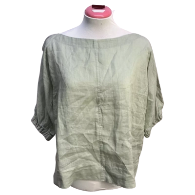 Sportscraft Womens  Size 8 Short Sleeve Top Green 