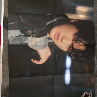 Mini poster featuring a member of the K-pop group Stray Kids, likely from their 3rd album 5-STAR. The person in the poster is Changbin, a member of the K-pop group Stray Kids.(B15)