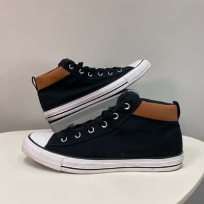 Converse Mens  Size 11 Hi-Top Sneakers Black  / Brown / White 