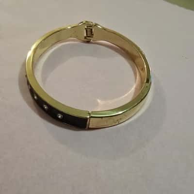 Guess Womens Bangle Black  / Gold 