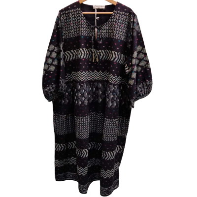 Virtuelle Womens  Size 24 Maxi Dress Black  / Multicoloured 