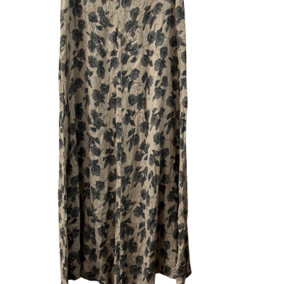 Country Road Womens  Size 12 Maxi Skirt Beige & black floral