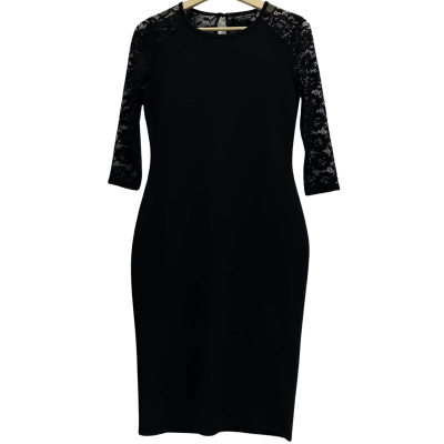 Dorothy Perkins Womens  Size UK 8 Midi Lace Dress Black  