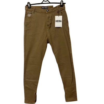  Womens  Size 39  Beige  High-Waisted Jeans 