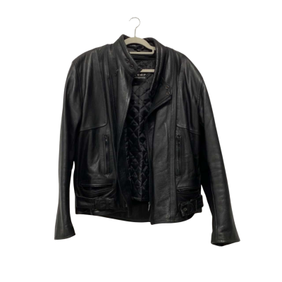 Wicked Gear Mens Motorcycle Jacket Size XL Black  