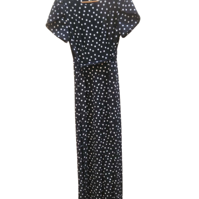 Calvin Klein Polka Dot Belted Jumpsuit