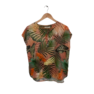 Trenery Womens  Size M Short Sleeve Top Floral / Multicoloured 