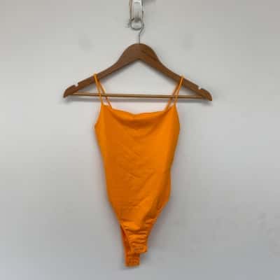 Pull & Bear Orange Bodysuit Size XS 