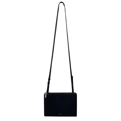 Oroton Small Black Leather Bag