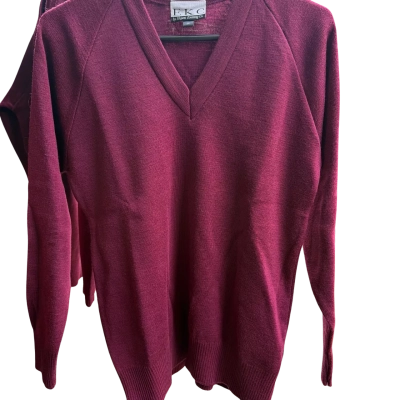EKC Kids Wool Burgandy Pull Over Size 14