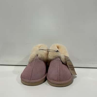 Sheepskin Purple Slippers 