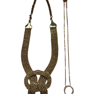  Women’s GOLD COSTUME Necklace Pack contains x2 