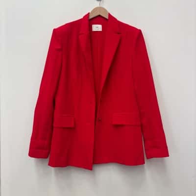 Cue Womens  Size 16 Blazer Red 