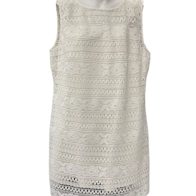 Montique Womens  Size 20 Sleeveless Dress  Off White 