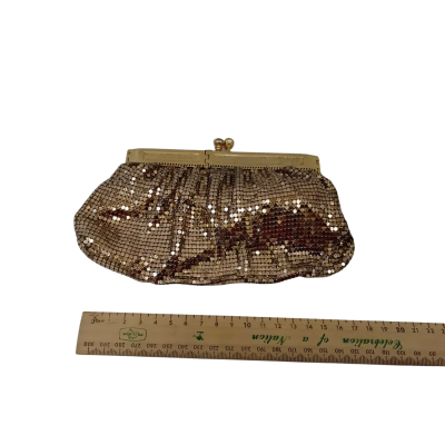 Vintage Glomesh Womens Purse Gold 