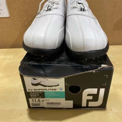FJ Mens  Superlite Golf Shoes Size 11.5 White RRP$149.00