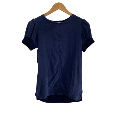 Marcs Womens  Size XS Short Sleeve Top Navy Blue 