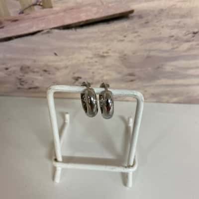 925 Crystal Cluster Hoop Earrings 