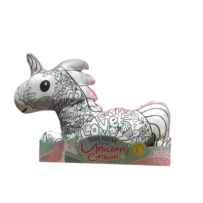 New Unused Colour Your Own Unicorn with 6 Marker Pens.    TS