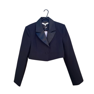 Womens Bianca and Bridgett Size 10 Cropped Blazer Black  BNWT