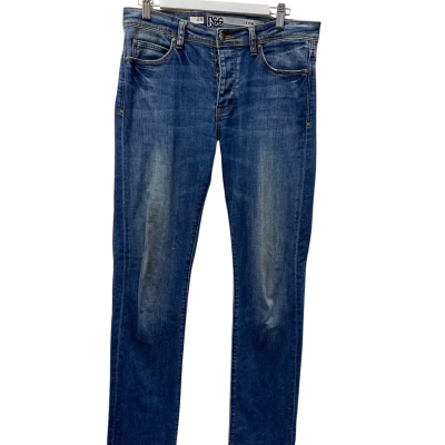Lee Mens Size 29 Slim Leg Jeans Blue Denim