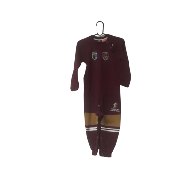  Kid State of Origin QLD Size 3 Onesie Maroon 