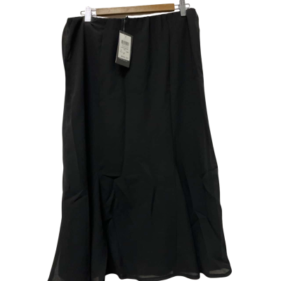 Liz Jordan Size S Midi Skirt Black  