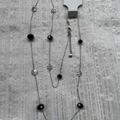 W. Lane Womens Necklace Black/Silver NEW WITH TAG RRP $29.99