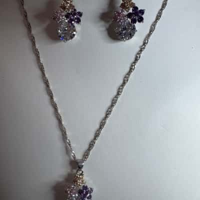  Womens Earrings / Necklace Multicoloured / Silver 925