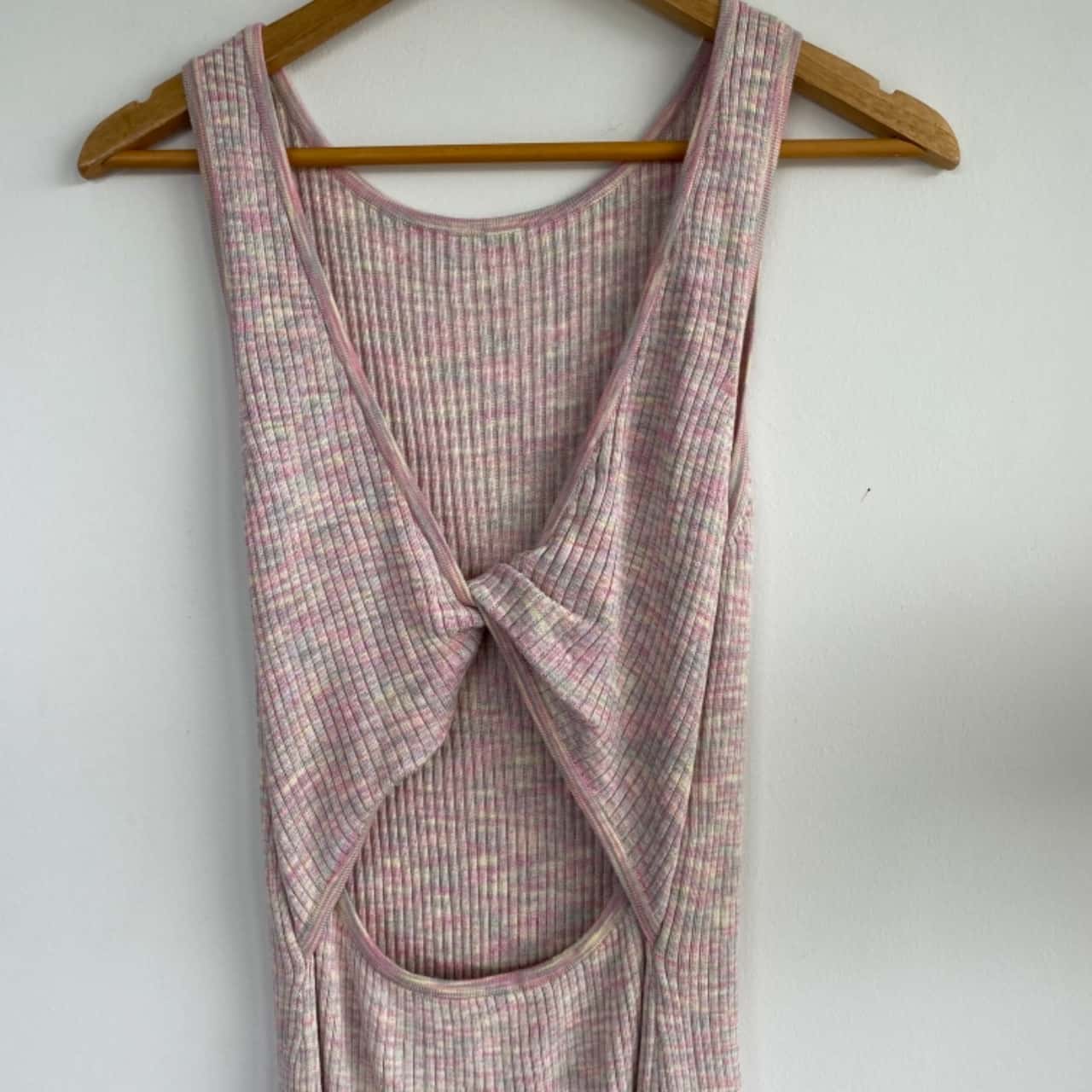 Sportsgirl Knit Bodycon Dress with Twist Back Detail Multicoloured Size 12 / L(s)