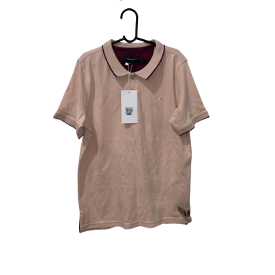 Van Heusen Beige/ Pink Top with Maroon Edges Size 12
