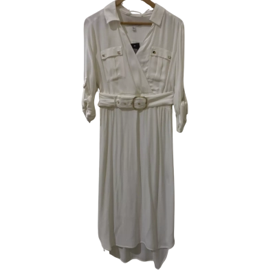 Forever New Womens  Size 12 Maxi Dress White 