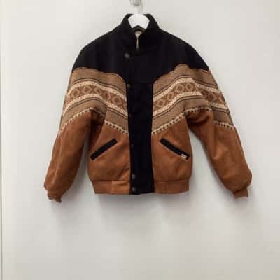 Ghanda Womens Jacket Brown Size XS