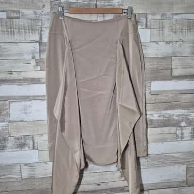 Liza Emanuele Womens Size 10 Beige Skirt
