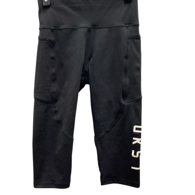 LSKD Black 3/4 Ultra High Rise Leggings with Pockets Size M 