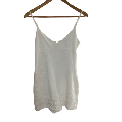 Nunui Womens  Size 6 Sleeveless Top White 