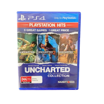Playstation 4 - Uncharted 1,2,3,4 - On 2 DVDs