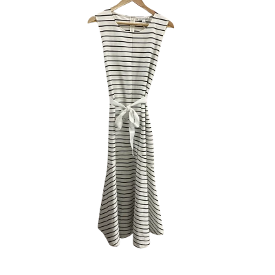 Country Road Womens  Size XL Sleeveless Striped Maxi Dress Antique White 